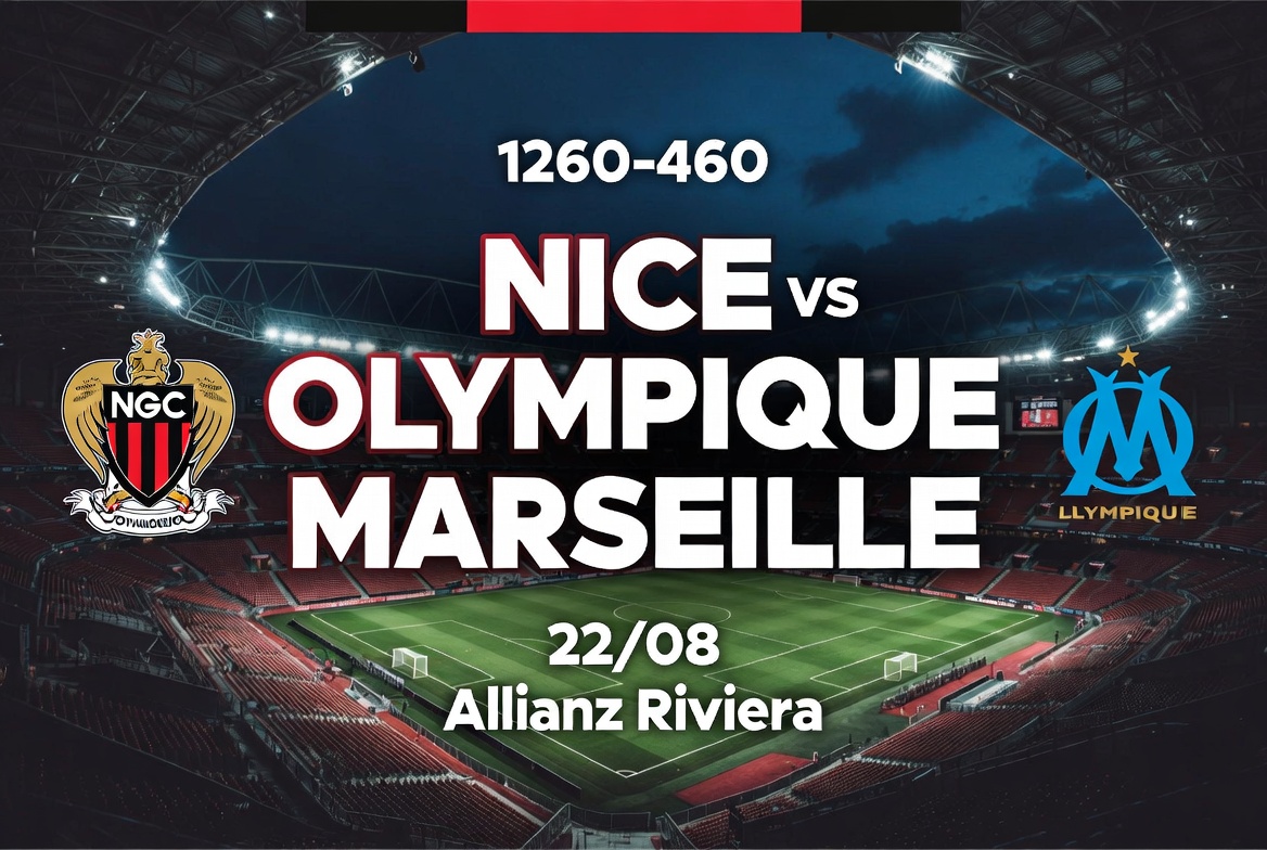 Pronostic Nice Olympique Marseille du 22/08 au Allianz Riviera