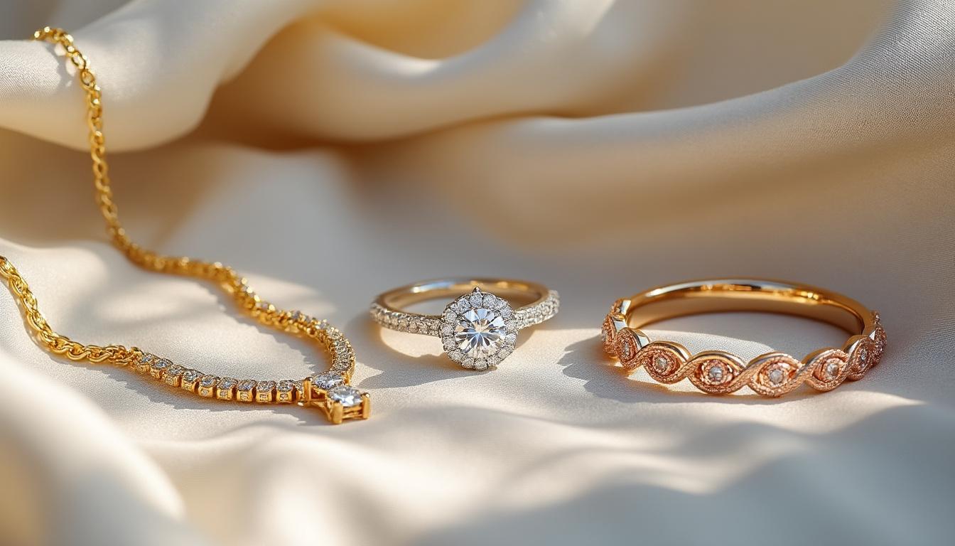 découvrez la différence entre l'or blanc, jaune et rose : composition, apparence, avantages et conseils pour bien choisir votre bijou en fonction de vos goûts et de votre style.